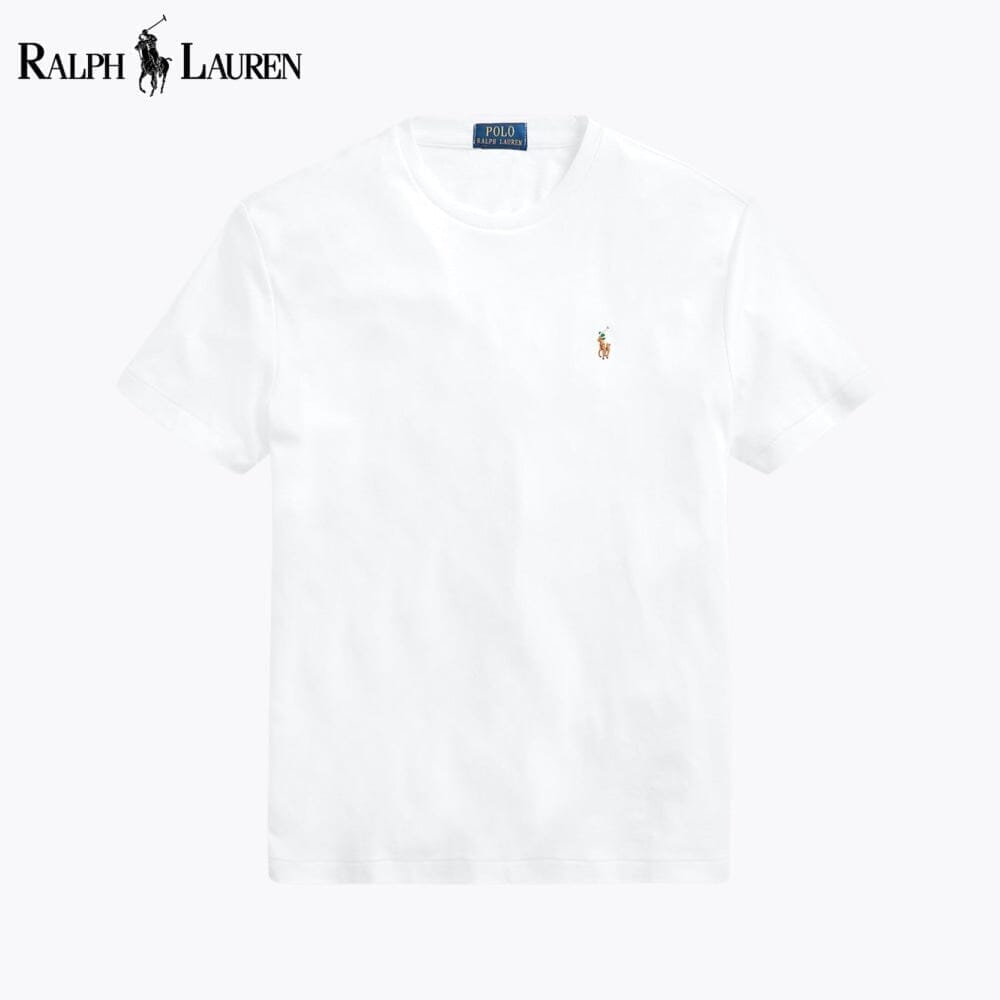 Ralph Lauren Soft Cotton Crewneck T-Shirt LS White S