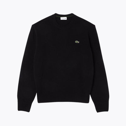Lacoste Carded Wool Crew Neck Sweater LS Black S