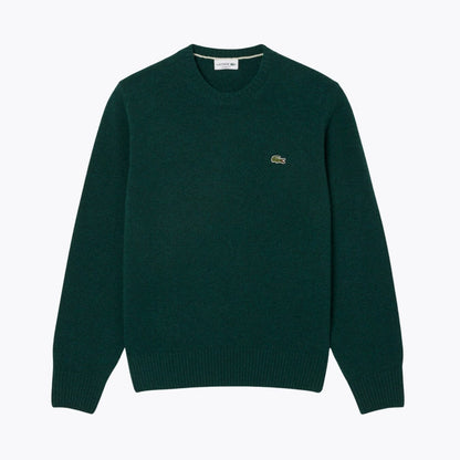 Lacoste Carded Wool Crew Neck Sweater LS Sinople Green S