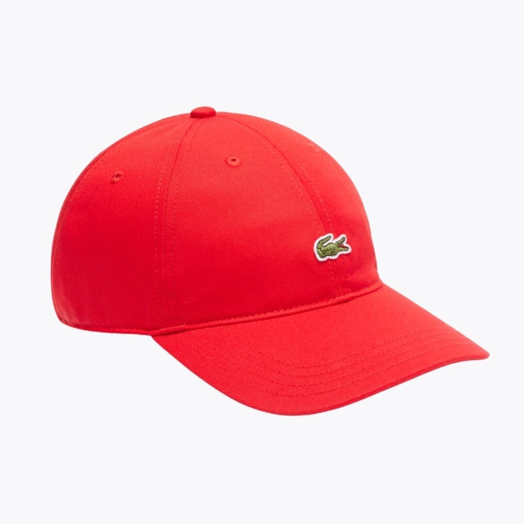 Lacoste Cotton Twill Cap LS Rouge