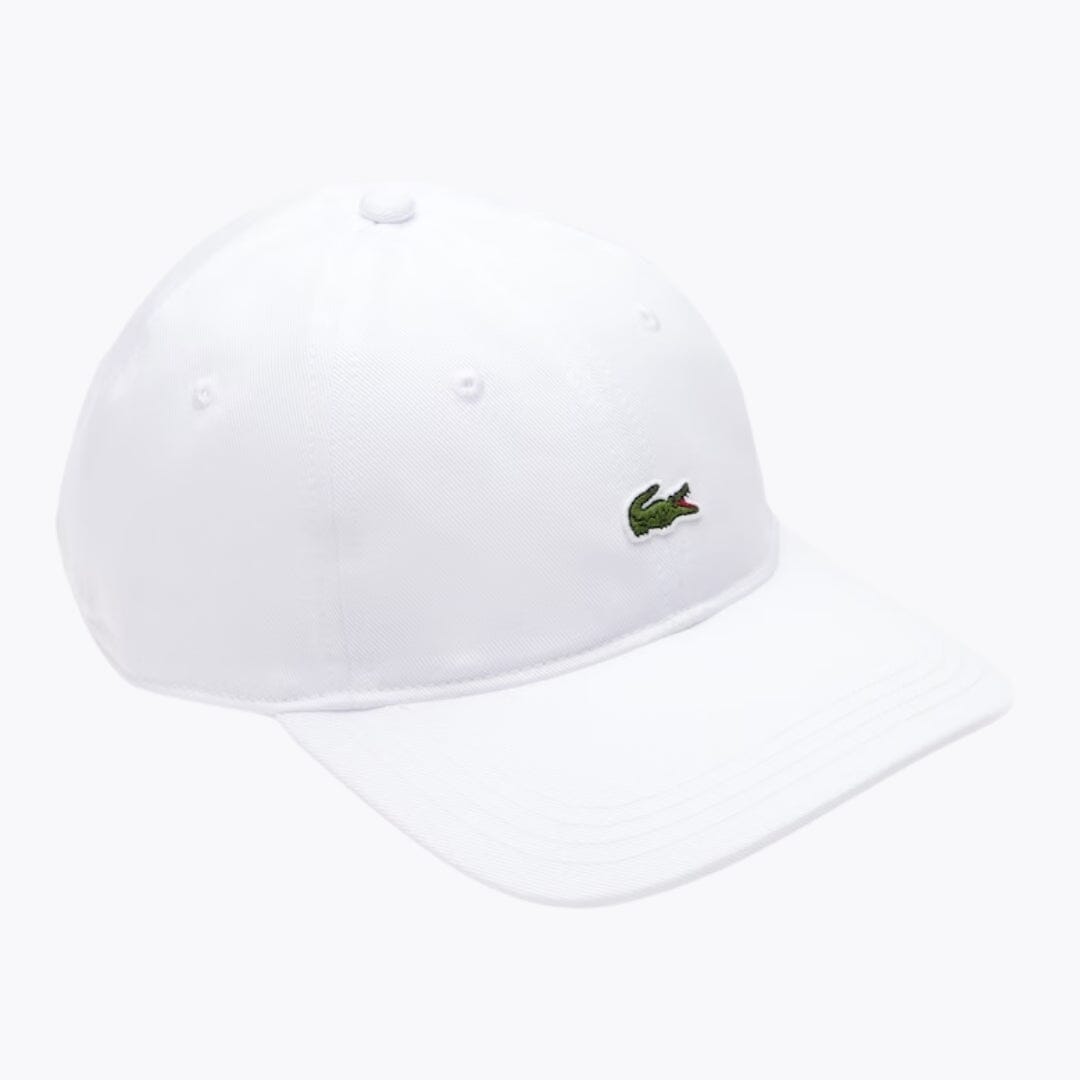 Lacoste Cotton Twill Cap LS White
