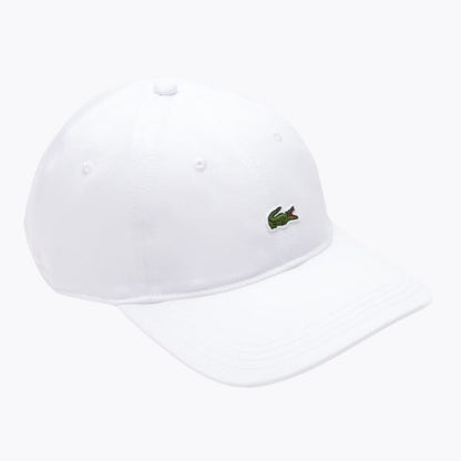 Lacoste Cotton Twill Cap LS White