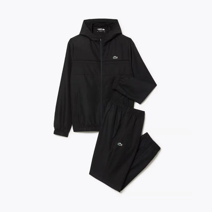 Lacoste Diamond Taffeta Sport Tracksuit LS Black S