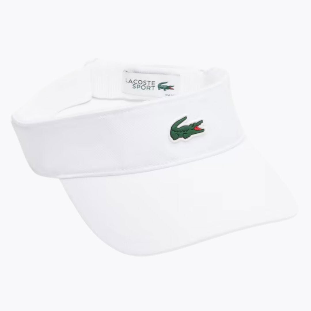 Lacoste Diamond Taffeta Sport Visor LS White