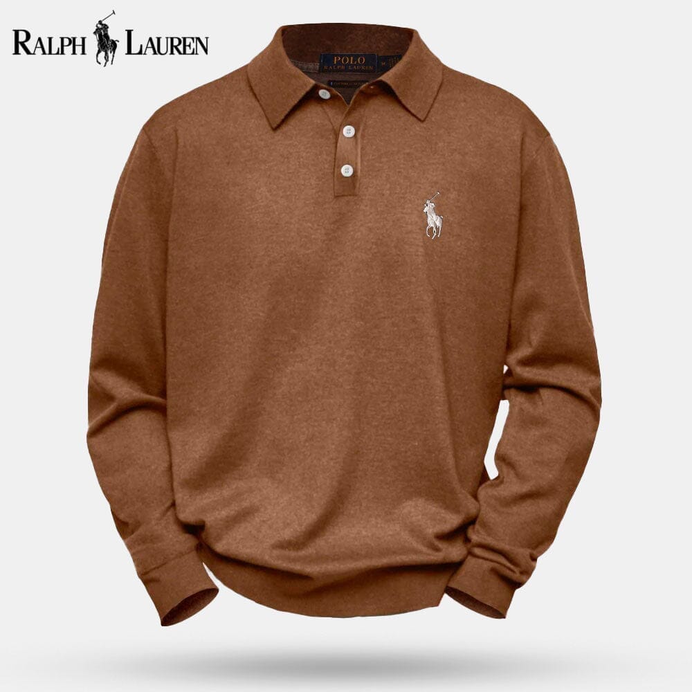 Ralph Lauren Cable-Knit Wool Knit Sweater LS Dark brown S
