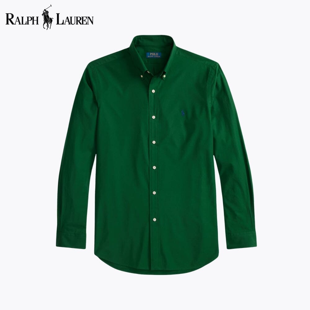 Ralph Lauren Classic Fit Stretch Poplin Shirt LS Green S