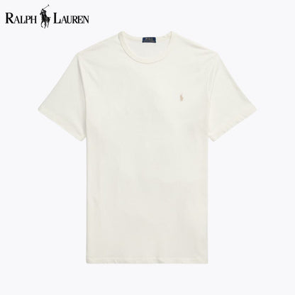 Ralph Lauren Jersey Crewneck T-Shirt LS Cream S