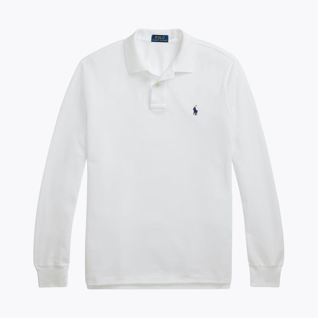 Ralph Lauren Mesh Long-Sleeve Polo Shirt LS White S