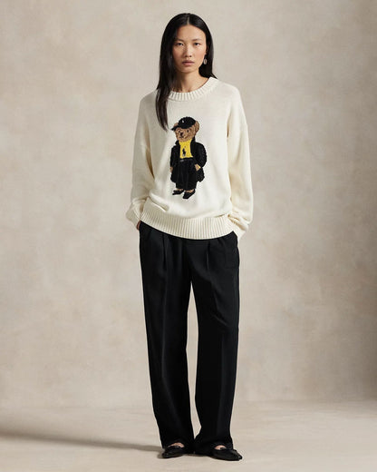 Ralph Lauren Polo Bear Cotton Crew Neck Sweater LS