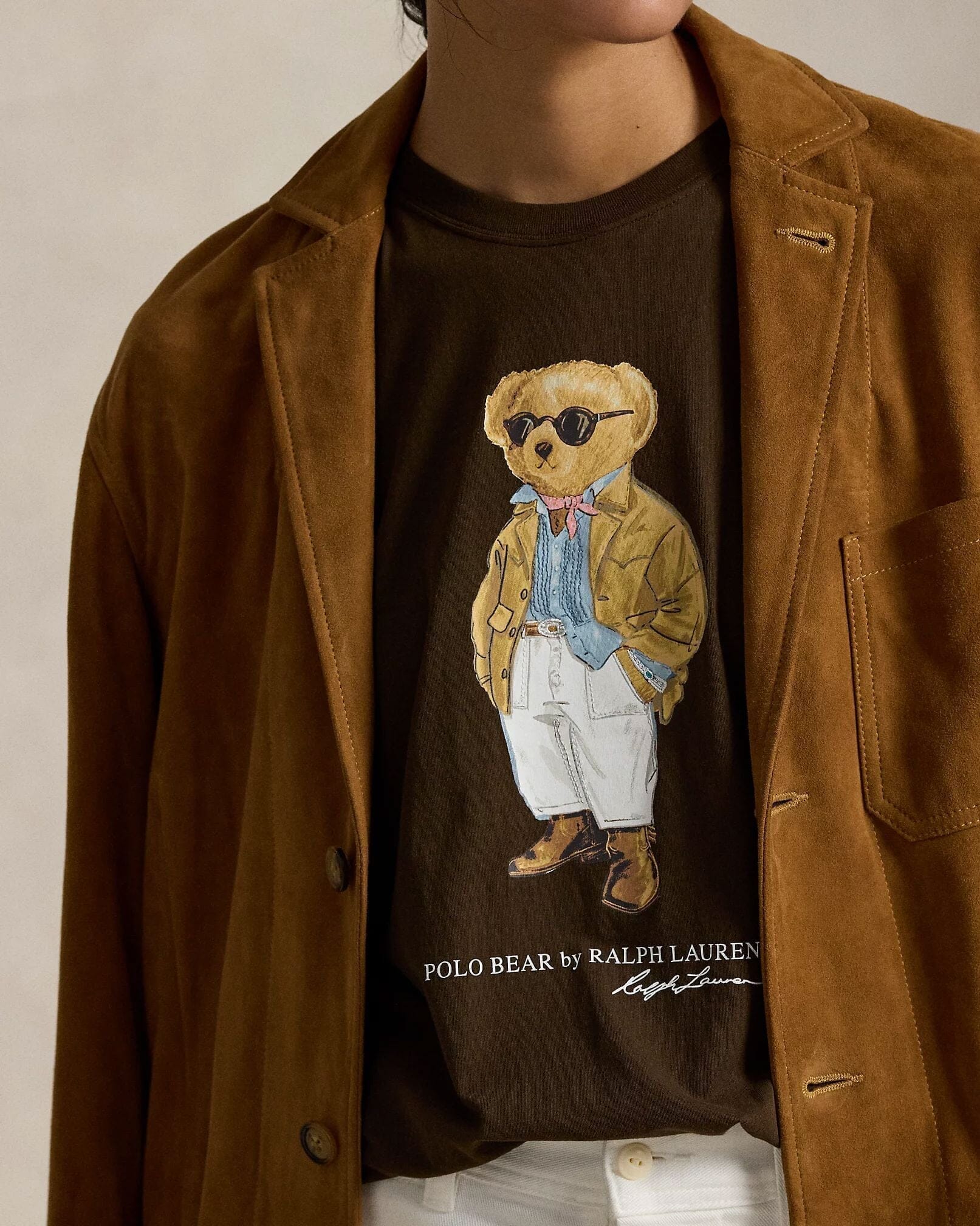 Ralph Lauren Polo Bear Cotton Jersey T-Shirt LS