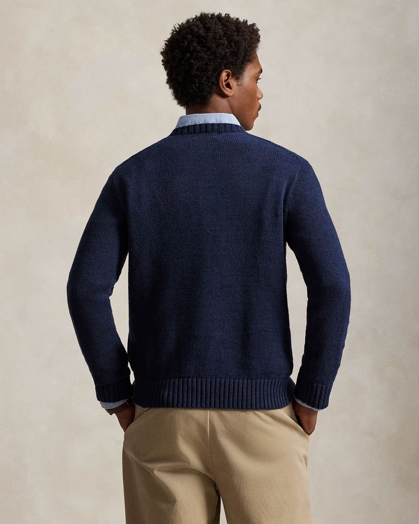 Ralph Lauren Polo Bear Cotton-Linen Sweater LS