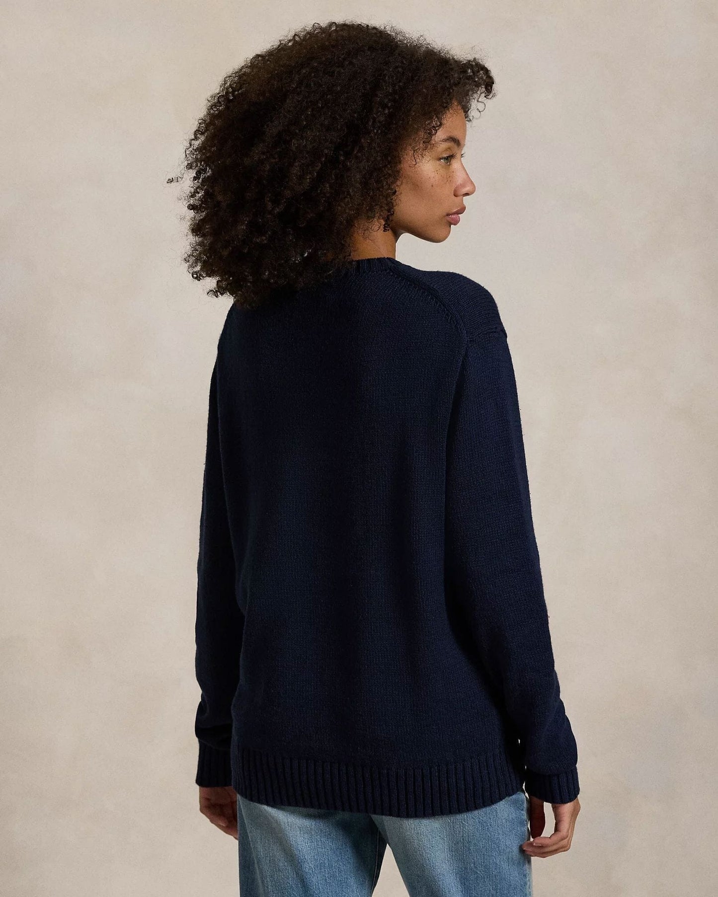 Ralph Lauren Polo Bear Cotton-Linen Sweater LS