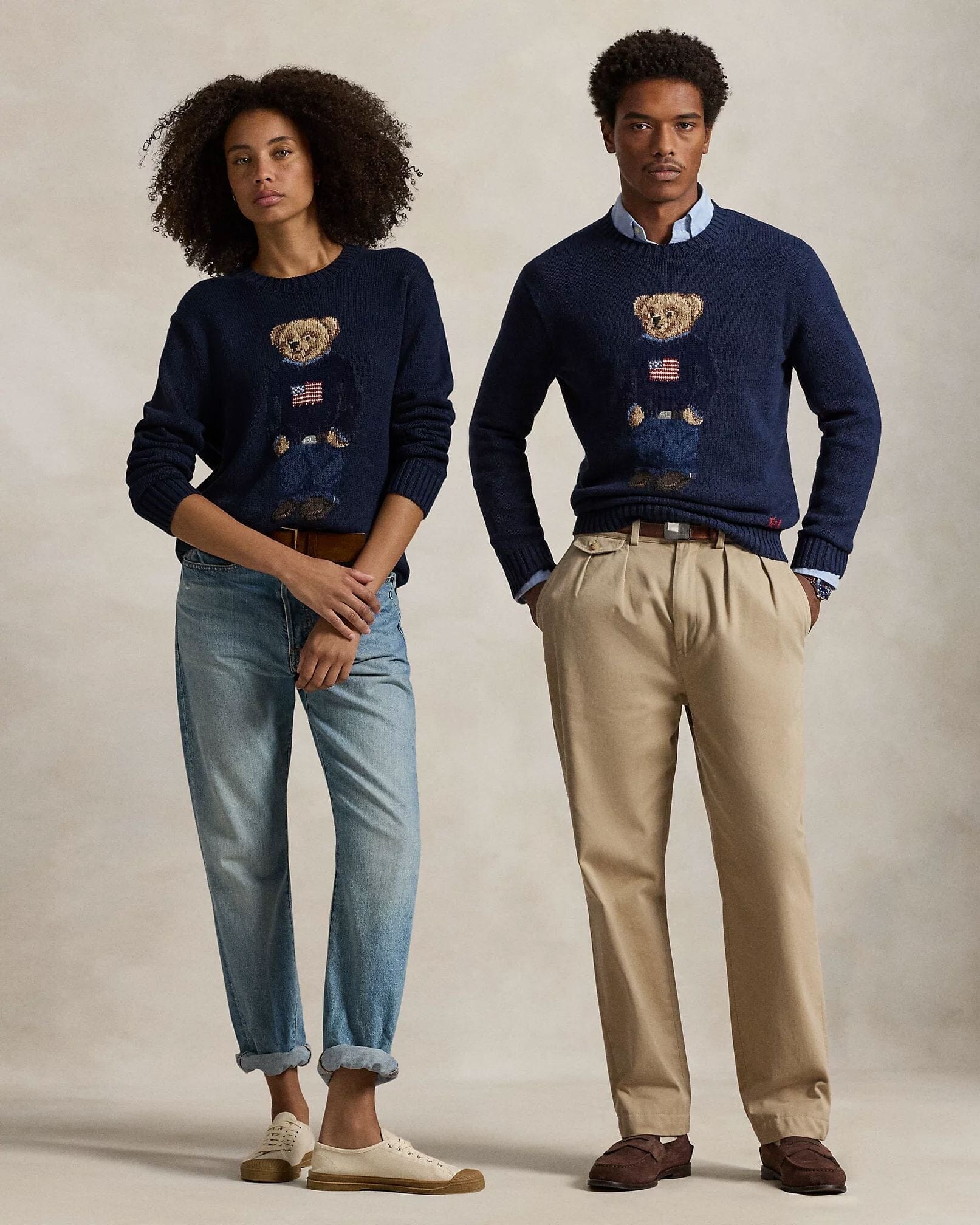 Ralph Lauren Polo Bear Cotton-Linen Sweater LS