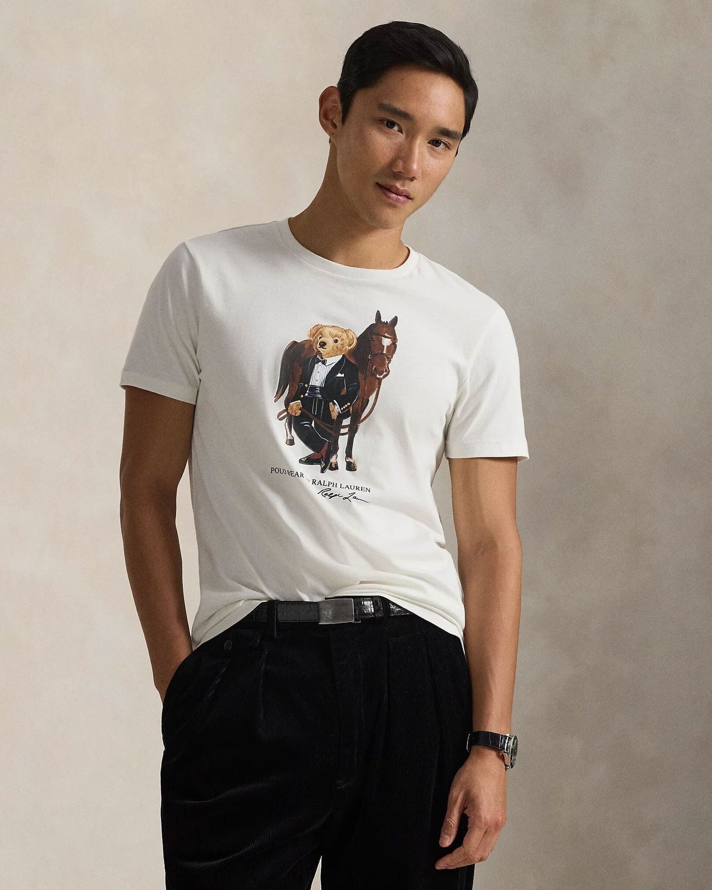 Ralph Lauren Polo Bear Cotton T-Shirt LS
