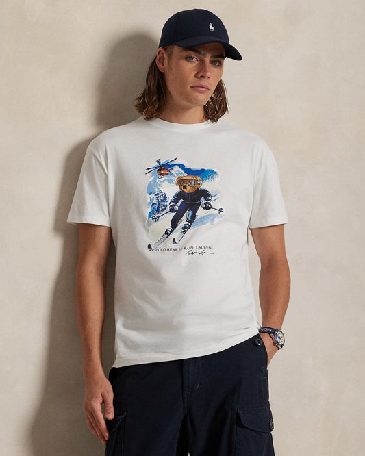 Ralph Lauren Polo Bear Jersey T-Shirt In A Classic Fit LS