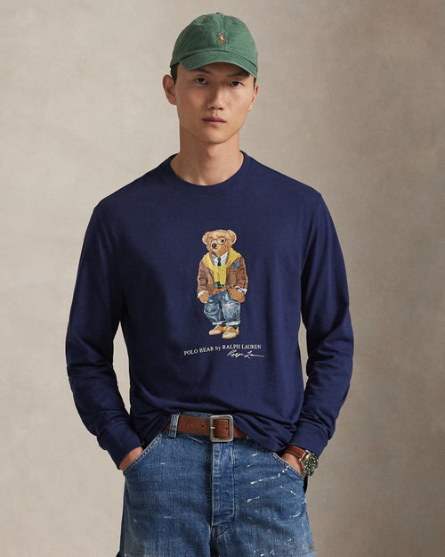 Ralph Lauren Polo Bear Jersey T-Shirt In A Classic Fit LS