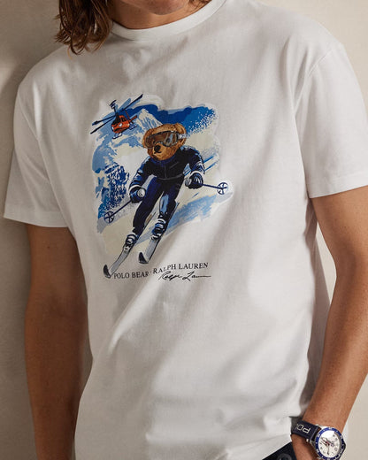 Ralph Lauren Polo Bear Jersey T-Shirt In A Classic Fit LS