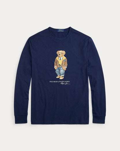 Ralph Lauren Polo Bear Jersey T-Shirt In A Classic Fit LS