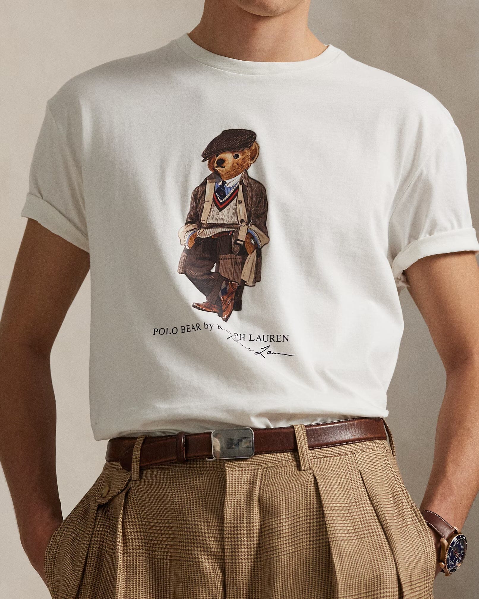 Ralph Lauren Polo Bear Jersey T-Shirt In A Classic Fit LS