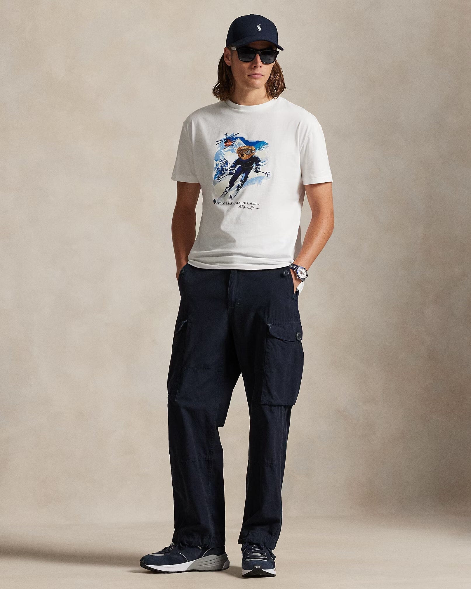 Ralph Lauren Polo Bear Jersey T-Shirt In A Classic Fit LS