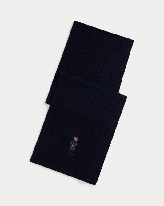 Ralph Lauren Polo Bear Knit Scarf LS Hunter Navy