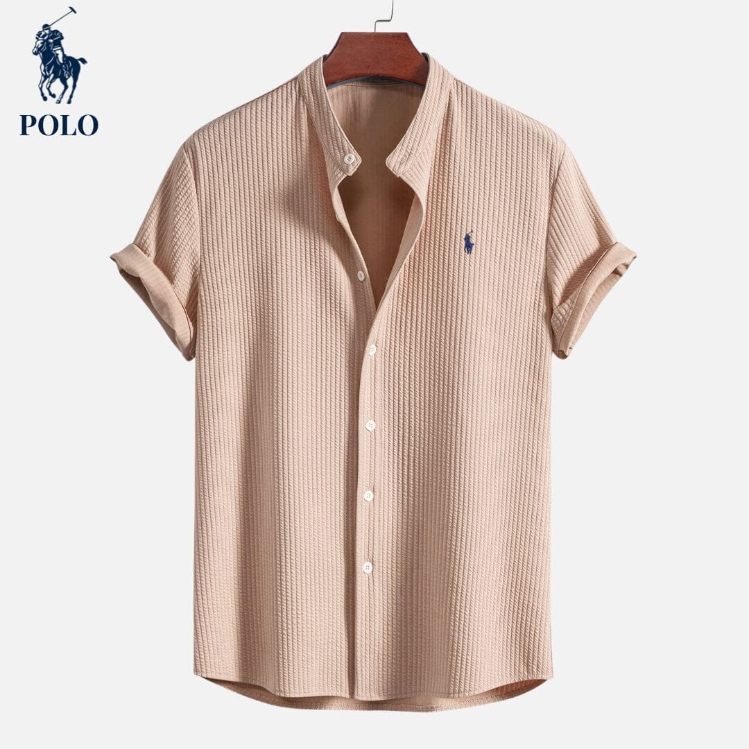 Ralph Lauren Polo Hampton Collar Shirt LS Dark Beige S