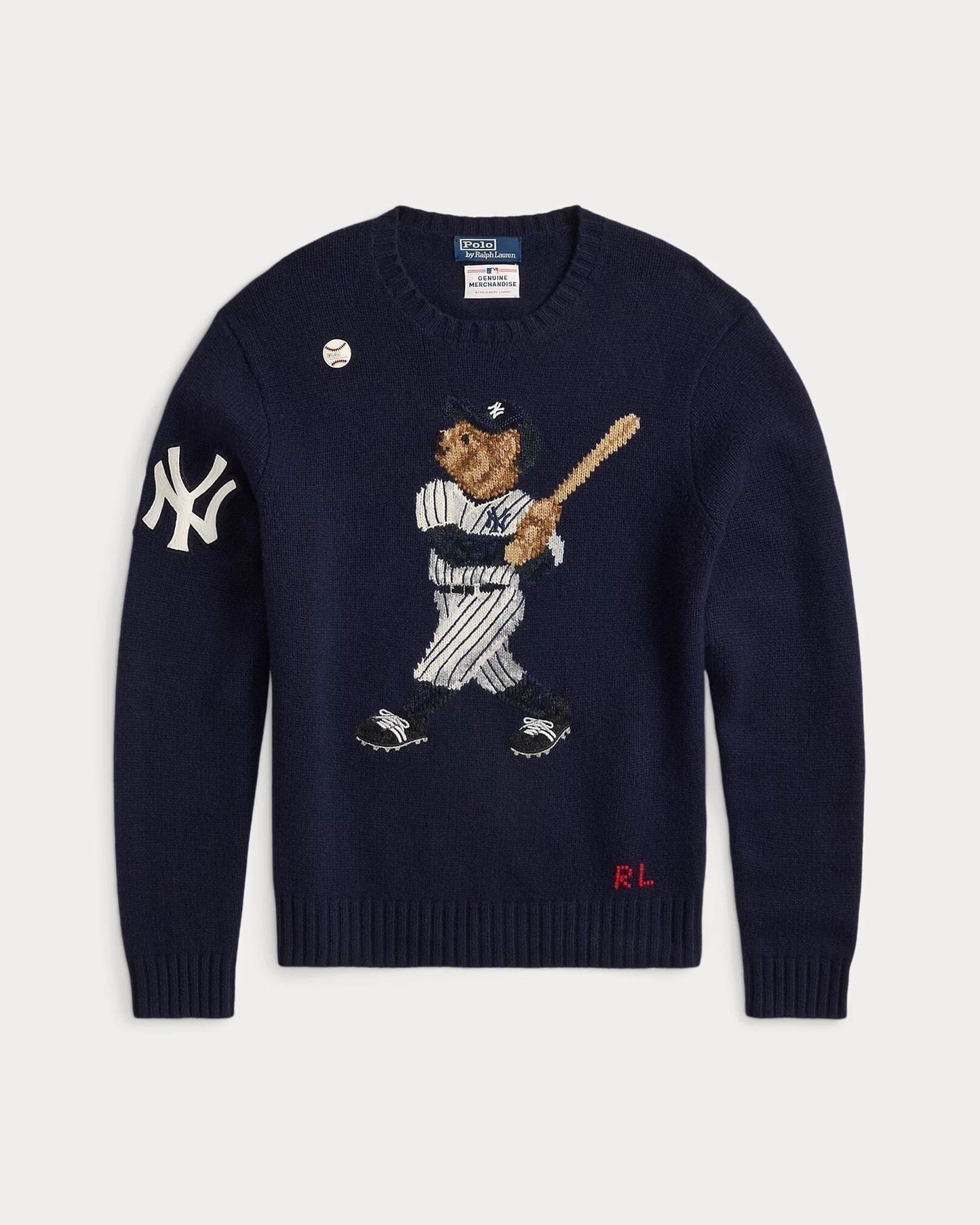 Ralph Lauren Polo Ralph Lauren Yankees Bear Sweater LS Bear-Marine Combination S