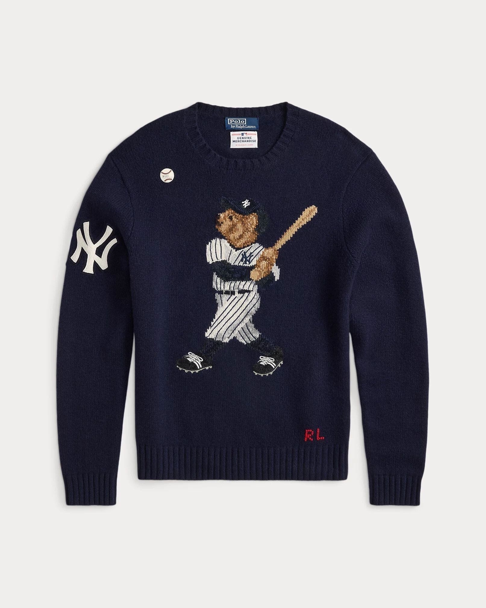 Ralph Lauren Polo Ralph Lauren Yankees Bear Sweater LS Bear-Marine Combination S