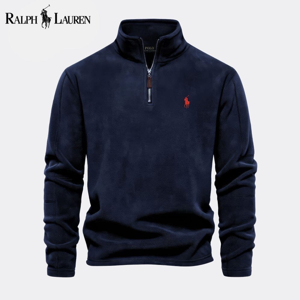 Ralph Lauren Prestige Cable-Knit Wool Knit Sweater LS Dark Blue S