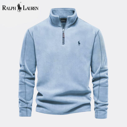Ralph Lauren Prestige Cable-Knit Wool Knit Sweater LS Light Blue S
