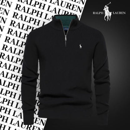 Ralph Lauren Pull Col Zippé LS Black XS