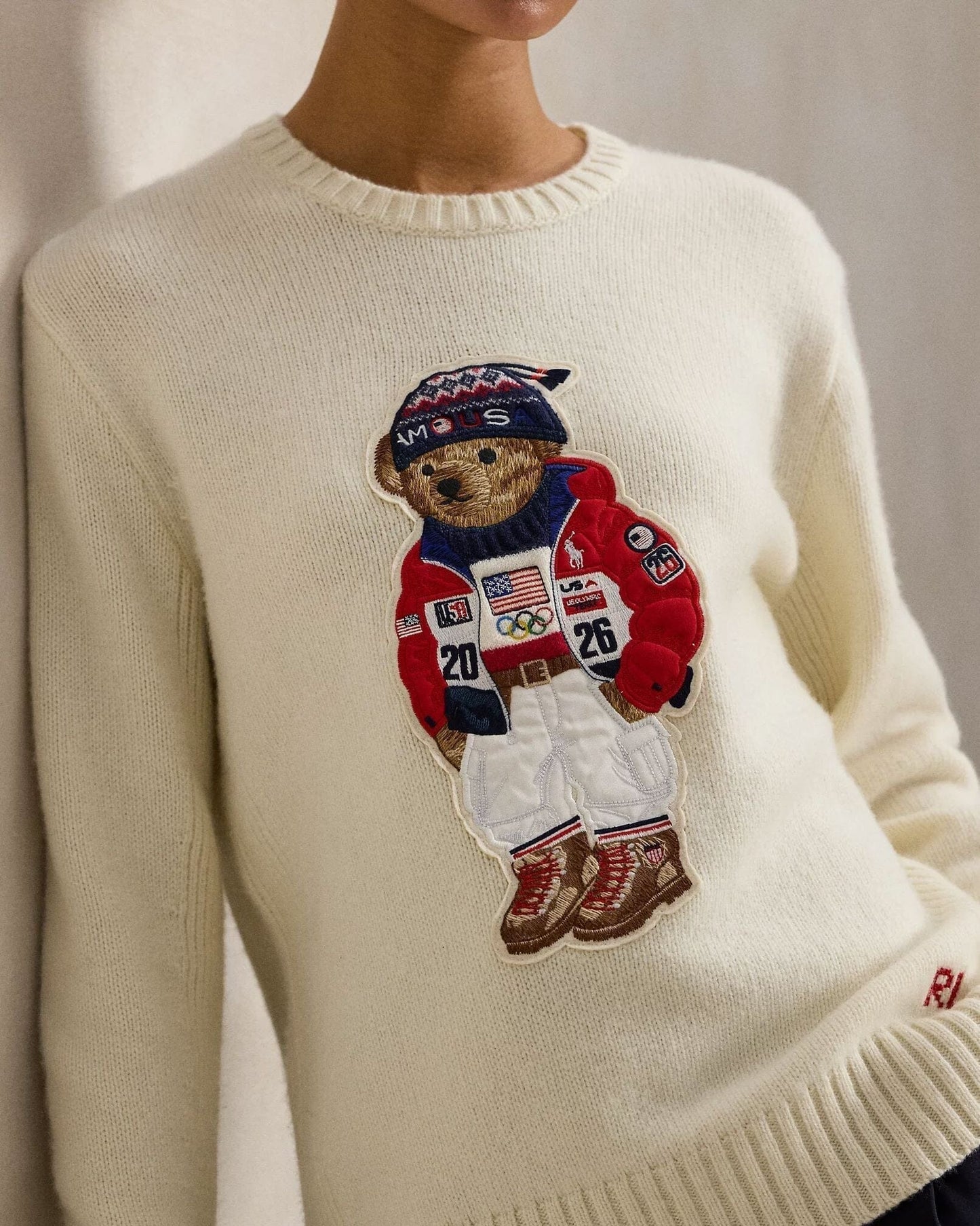 Ralph Lauren Team Usa Polo Bear Sweater LS