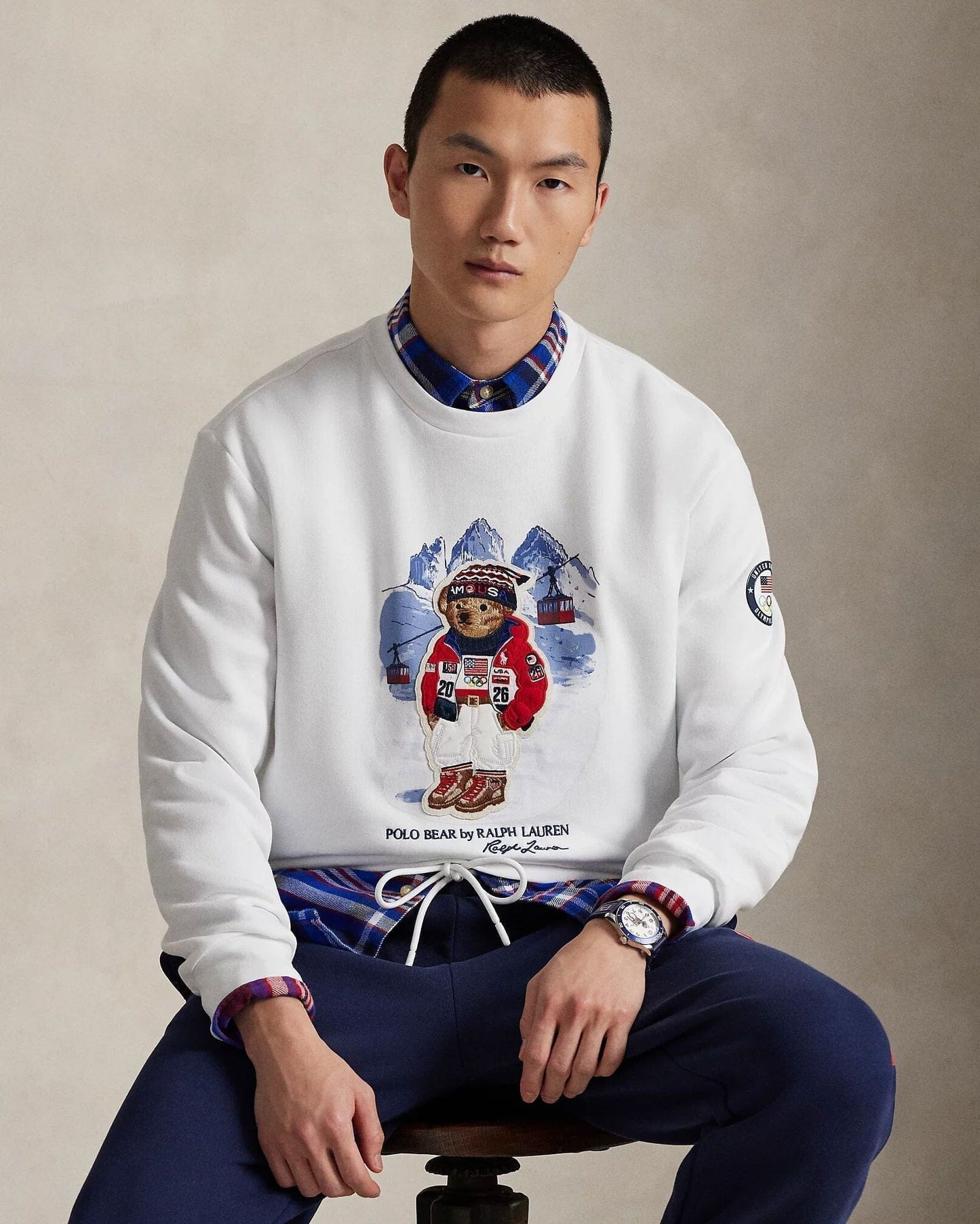 Ralph Lauren Team Usa Polo Bear Sweatshirt LS
