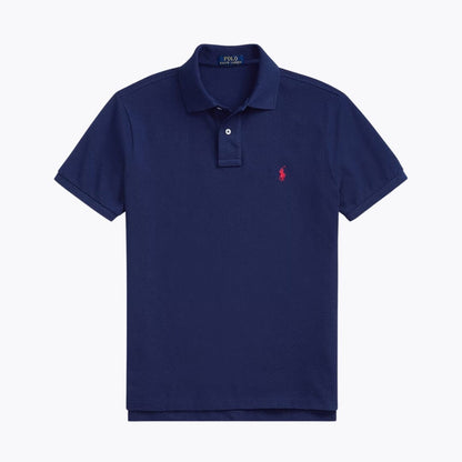 Ralph Lauren The Iconic Mesh Polo Shirt LS Navy/Red S