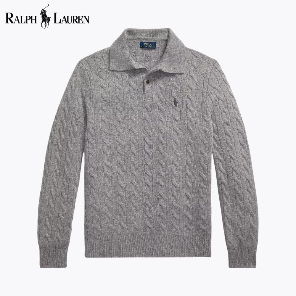 Ralph Lauren Wool–Cashmere Cable-Knit Jumper LS Grey S