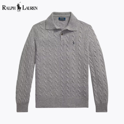 Ralph Lauren Wool–Cashmere Cable-Knit Jumper LS Grey S