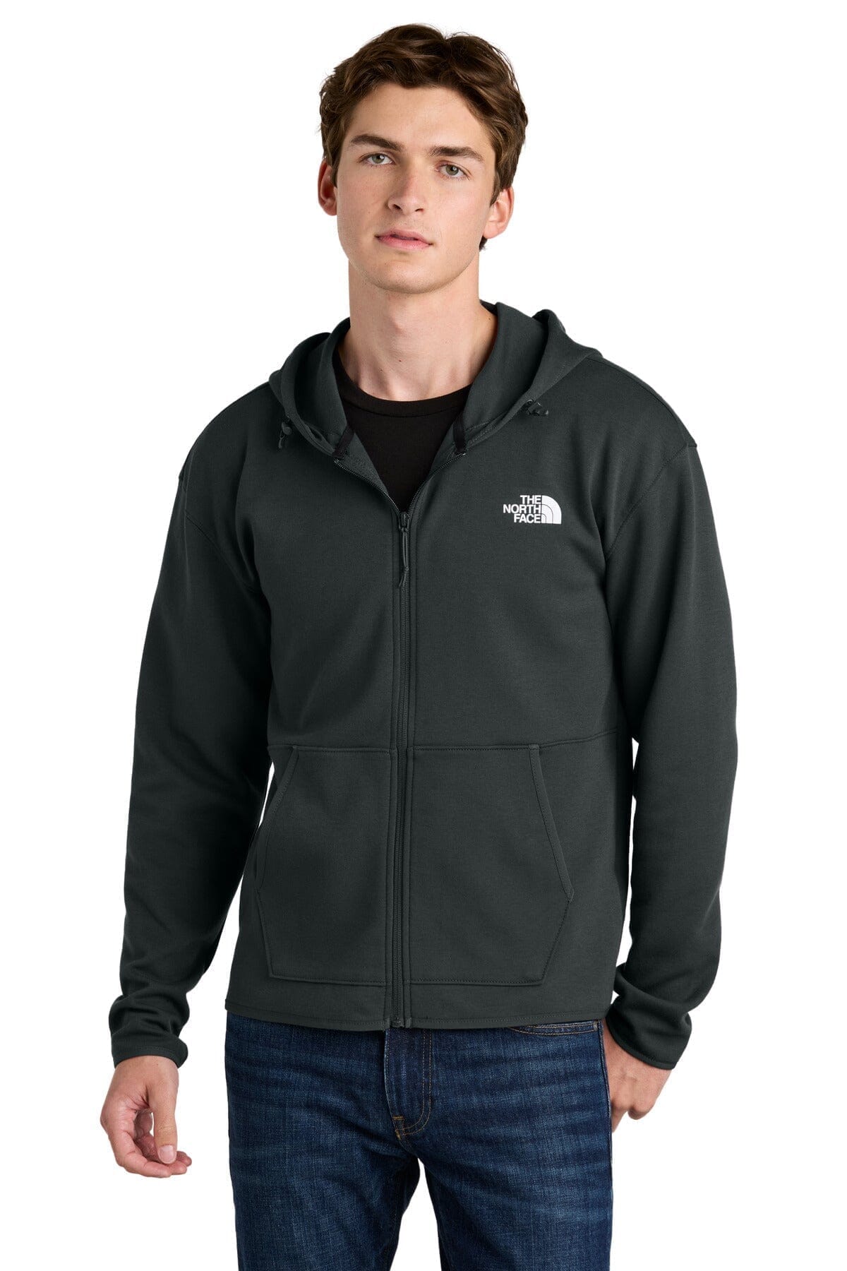 The North Face Double-Knit Full-Zip Hoodie LS Asphalt Grey S