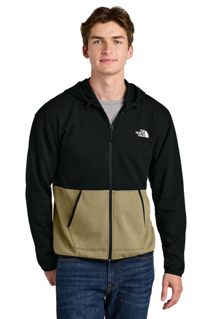 The North Face Double-Knit Full-Zip Hoodie LS Khaki Stone/ Black S