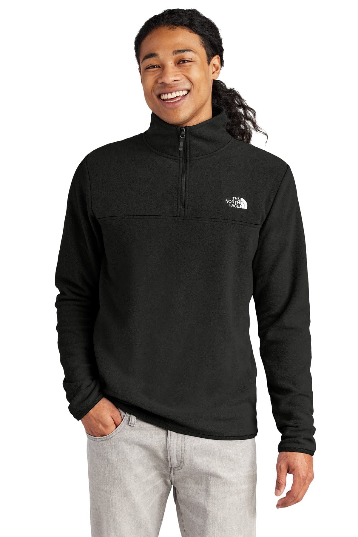 The North Face Glacier 1/4-Zip Fleece LS Black S